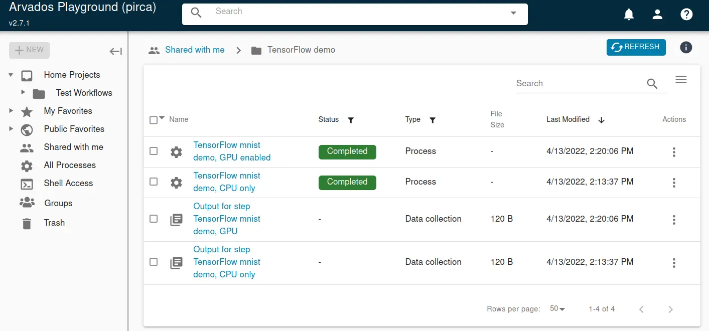 Workbench Dashboard